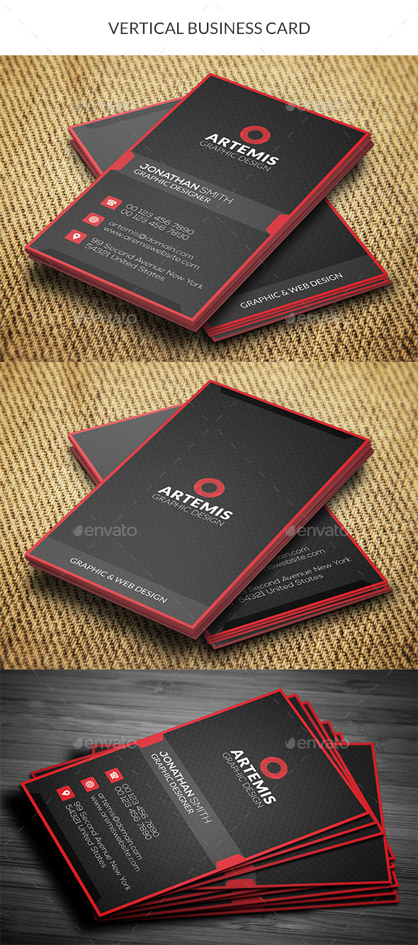 GraphicRiver Vertical Business Card 10840714 GraphicRiver Vertical Business Card 10840714