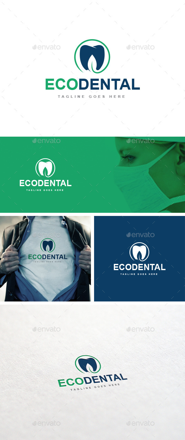 GraphicRiver Eco Dental logo Template 10841013 GraphicRiver Eco Dental logo Template 10841013