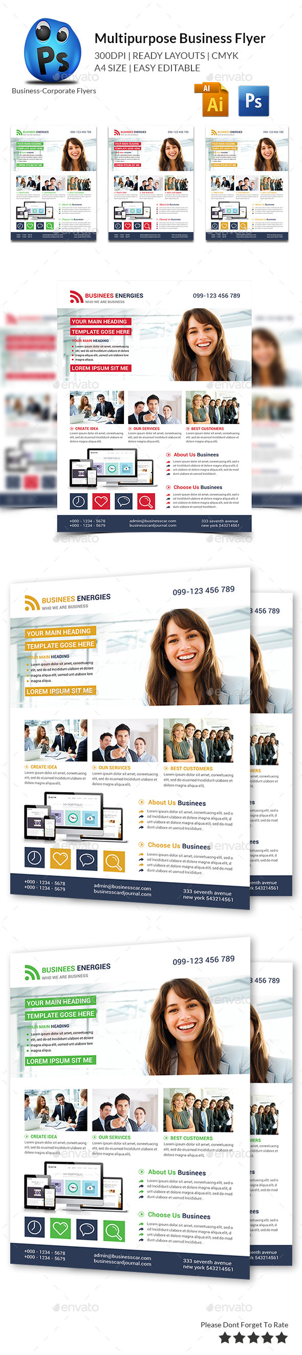 GraphicRiver Multipurpose Business Flyer Template 10776769 GraphicRiver Multipurpose Business Flyer Template 10776769
