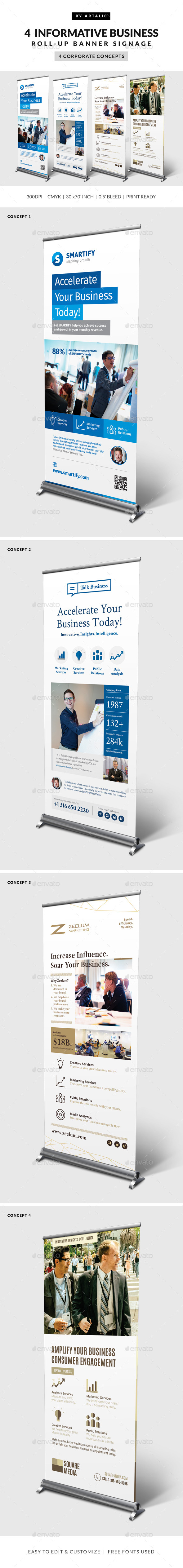 GraphicRiver 4 Corporate Business Roll-up Banners 10841256 GraphicRiver 4 Corporate Business Roll-up Banners 10841256