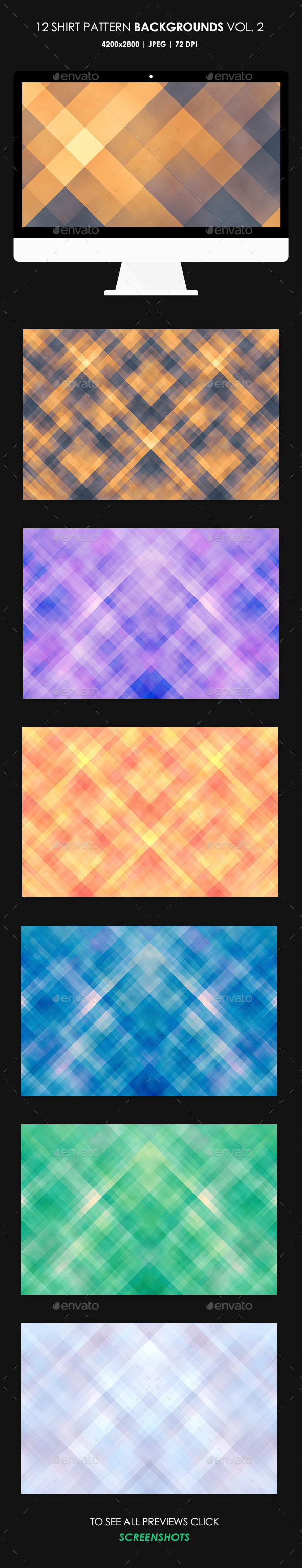 GraphicRiver Shirt Pattern Backgrounds 10841905 GraphicRiver Shirt Pattern Backgrounds 10841905
