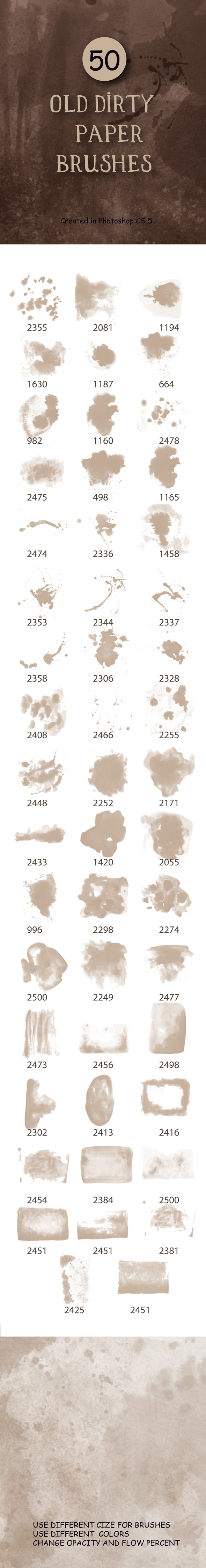 GraphicRiver 50 Vintage Dirty Paper Brushes 10842028 GraphicRiver 50 Vintage Dirty Paper Brushes 10842028