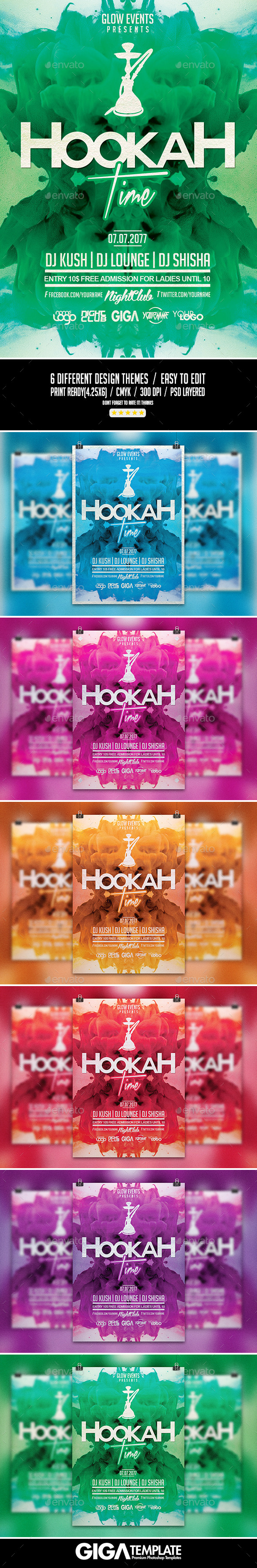 GraphicRiver Hookah Time PSD Flyer Template 10843282 GraphicRiver Hookah Time PSD Flyer Template 10843282