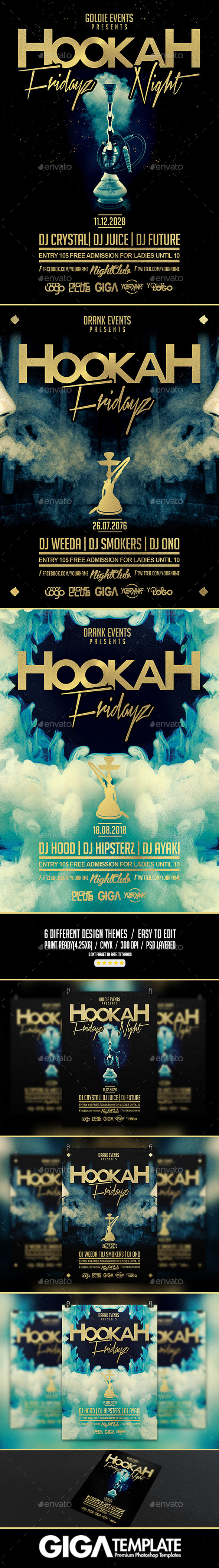 GraphicRiver Hookah Fridayz Night Party PSD Flyer Template 10843732 GraphicRiver Hookah Fridayz Night Party PSD Flyer Template 10843732