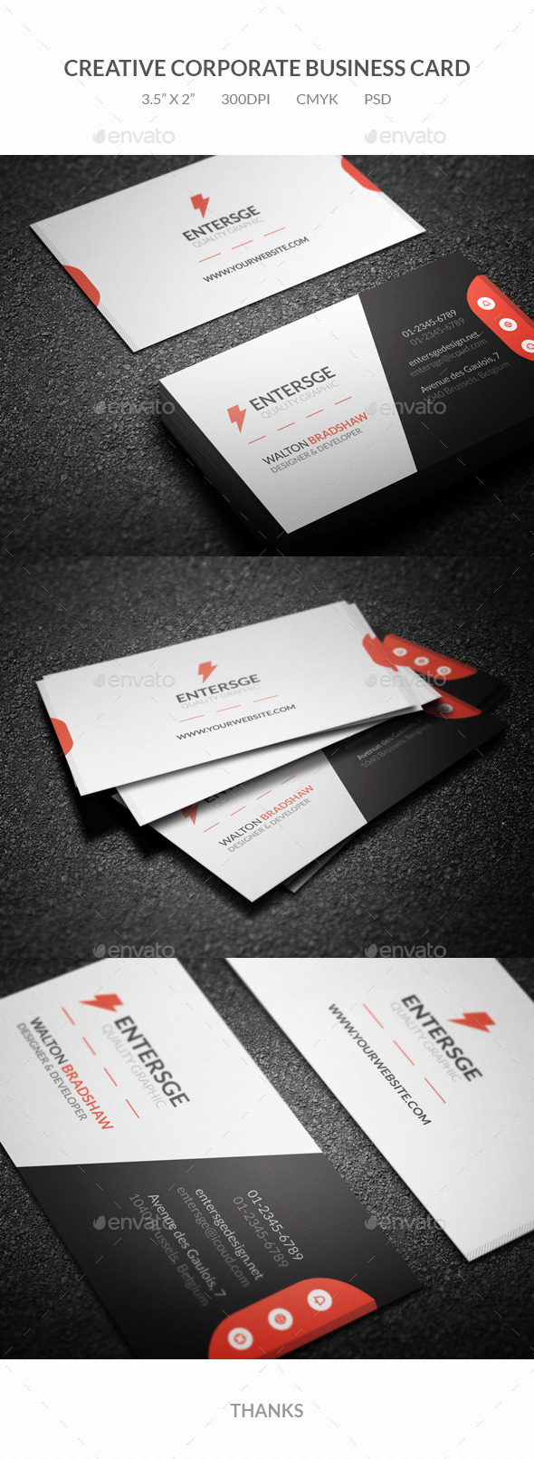 GraphicRiver Creative Corporate Business Card 10846053 GraphicRiver Creative Corporate Business Card 10846053