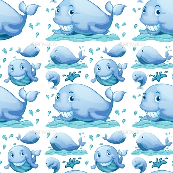 GraphicRiver Seamless Whale 10848974 GraphicRiver Seamless Whale 10848974