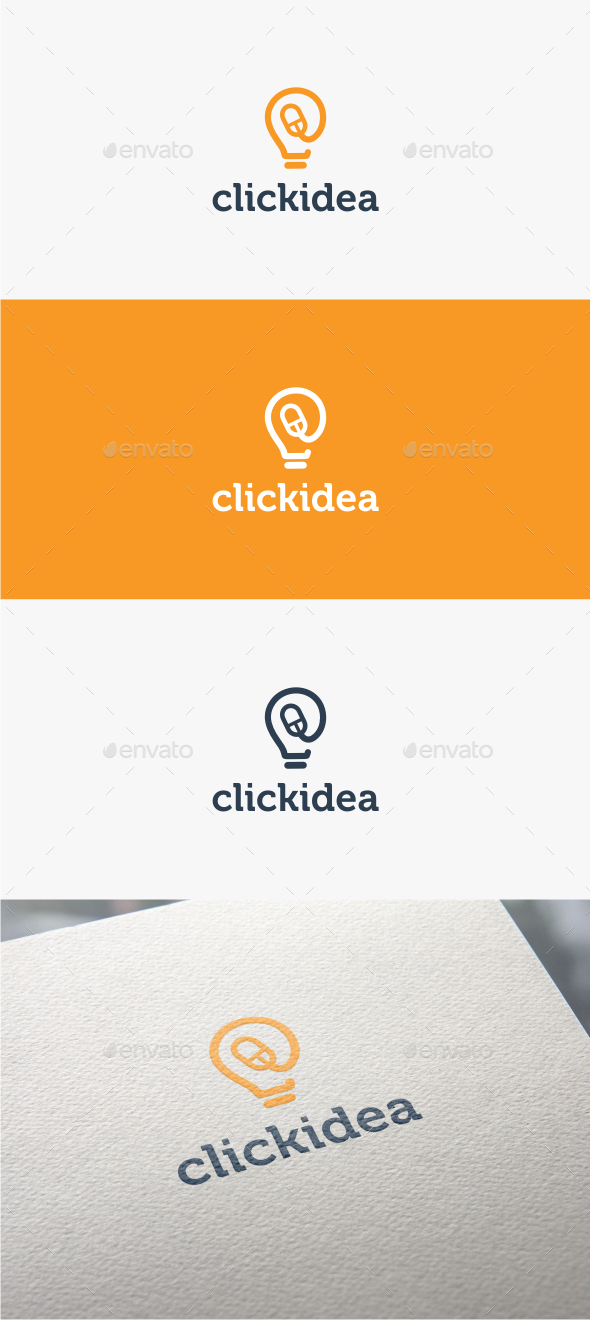 GraphicRiver Click Idea Logo Template 10849498 GraphicRiver Click Idea Logo Template 10849498
