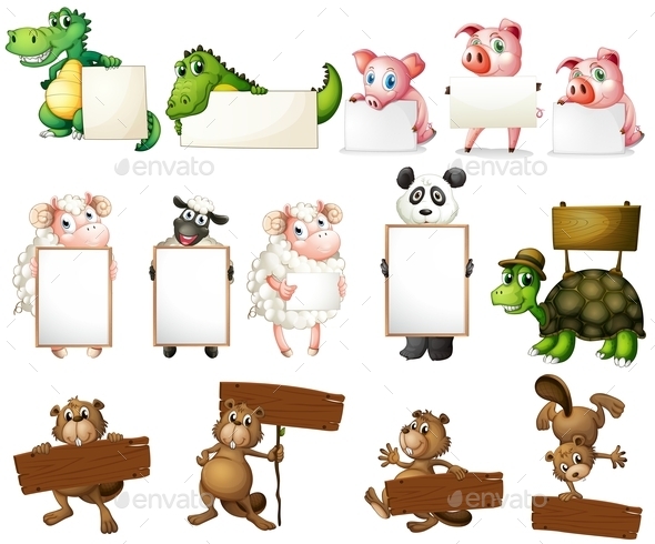 GraphicRiver Animals and Signs 10849723 GraphicRiver Animals and Signs 10849723