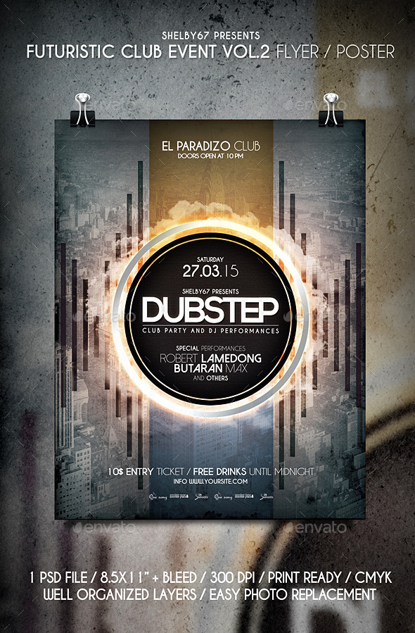 GraphicRiver Futuristic Club Event Flyer Poster Vol.2 10852669 GraphicRiver Futuristic Club Event Flyer Poster Vol.2 10852669