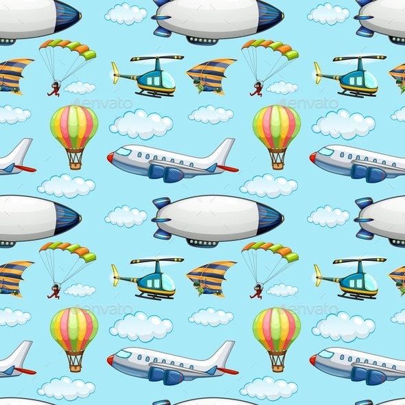 GraphicRiver Seamless Planes 10853267 GraphicRiver Seamless Planes 10853267