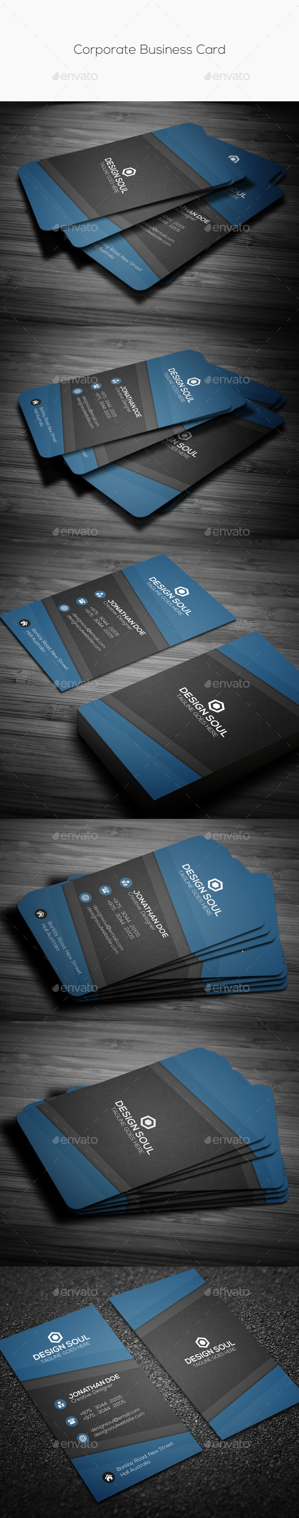 GraphicRiver Corporate Business Card 10853425 GraphicRiver Corporate Business Card 10853425