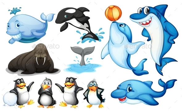 GraphicRiver Sea Creatures 10853427 GraphicRiver Sea Creatures 10853427