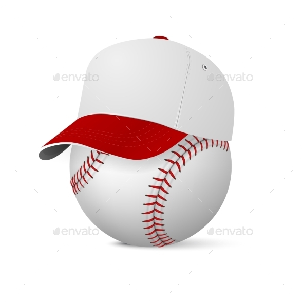 GraphicRiver Baseball Cap on Baseball 10853920 GraphicRiver Baseball Cap on Baseball 10853920