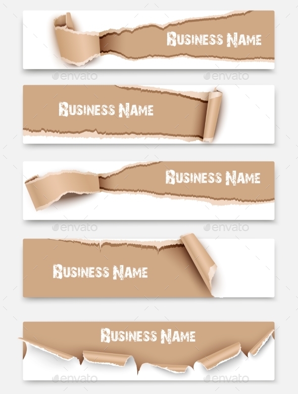 GraphicRiver Torn Paper Banners 10854160 GraphicRiver Torn Paper Banners 10854160