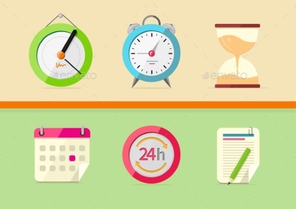 GraphicRiver Time and Date Icons 10854877 GraphicRiver Time and Date Icons 10854877
