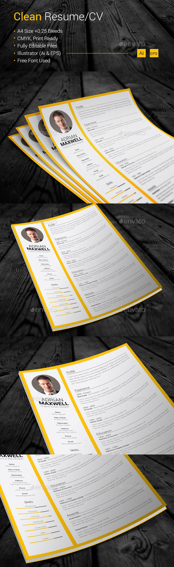 Clean Resume/CV