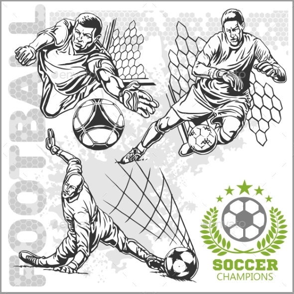 GraphicRiver Football Players 10855463 GraphicRiver Football Players 10855463