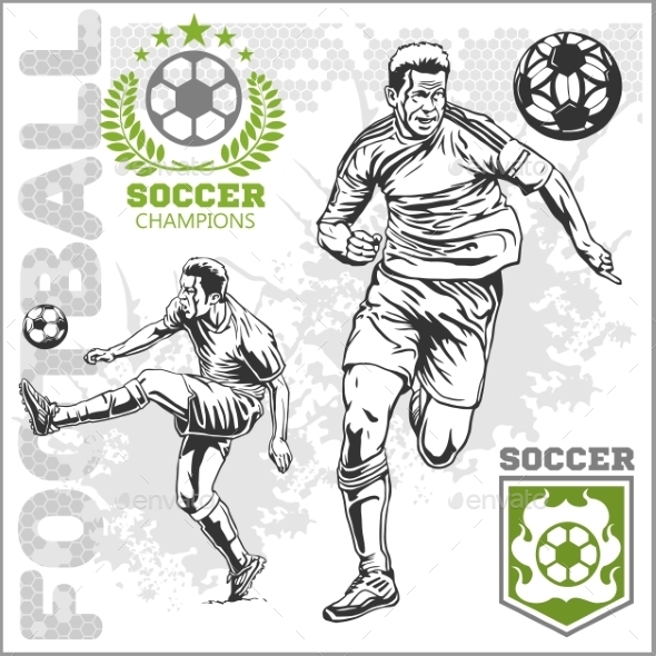GraphicRiver Football Players 10855505 GraphicRiver Football Players 10855505