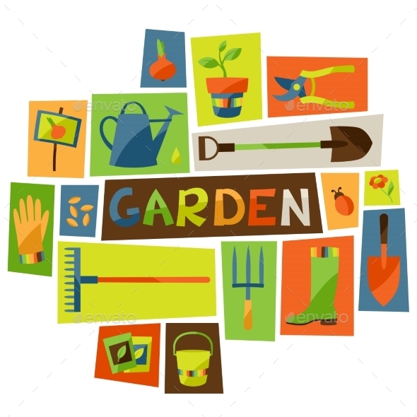 GraphicRiver Garden Elements 10855597 GraphicRiver Garden Elements 10855597