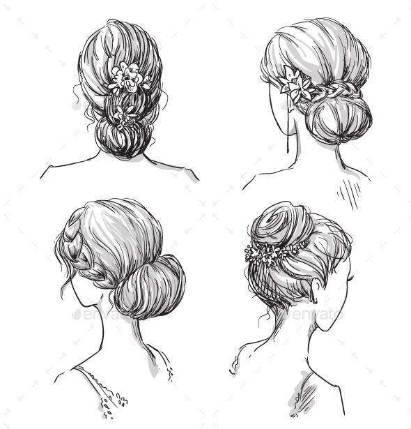 GraphicRiver Bridal Hairdos 10855604 GraphicRiver Bridal Hairdos 10855604
