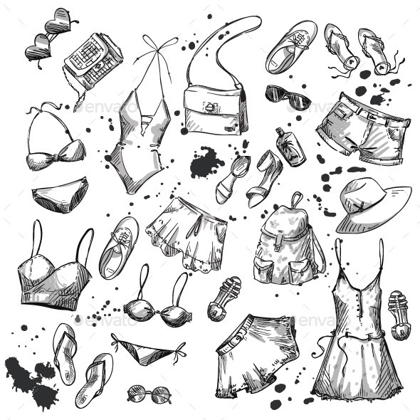 GraphicRiver Summer Clothes 10856188 GraphicRiver Summer Clothes 10856188