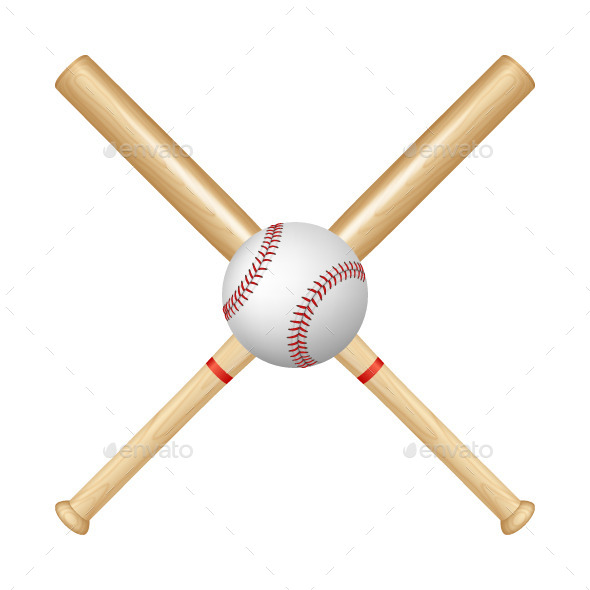 GraphicRiver Baseball Bats and Ball 10856477 GraphicRiver Baseball Bats and Ball 10856477
