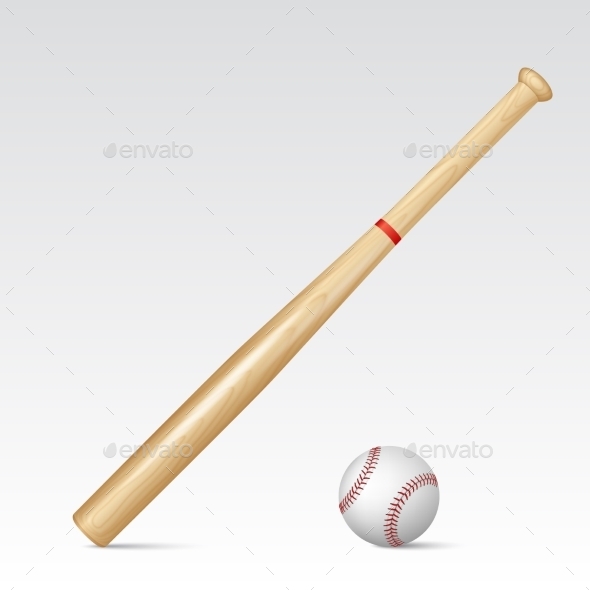 GraphicRiver Baseball Bat and Baseball 10856525 GraphicRiver Baseball Bat and Baseball 10856525