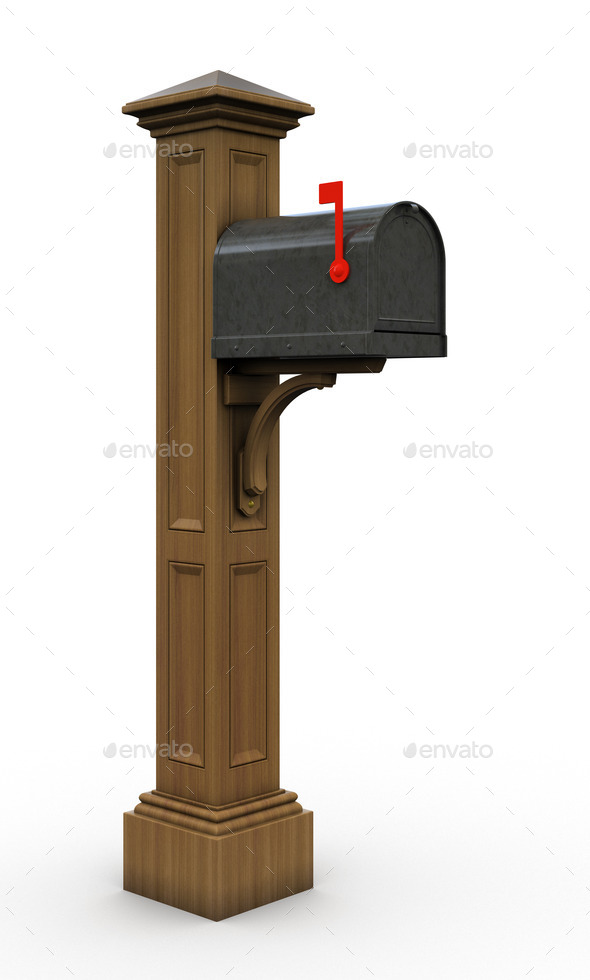 Retro mailbox isolated on white background (Misc) Photo Download