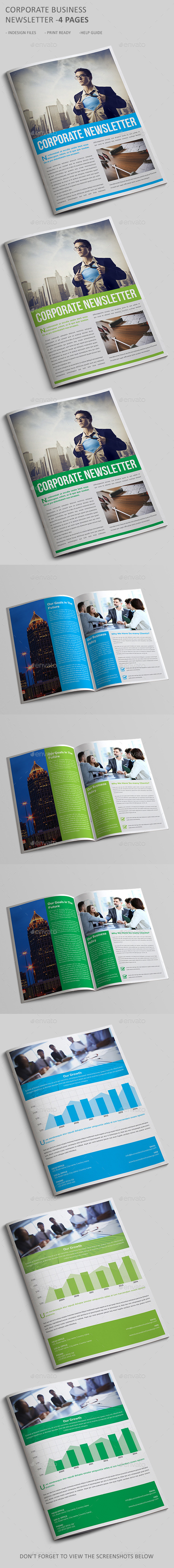 GraphicRiver Corporate Newsletter Template 4 Pages 10859889 GraphicRiver Corporate Newsletter Template 4 Pages 10859889