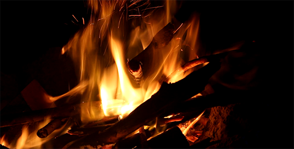 Campfire at Night 1 Campfire at Night 1