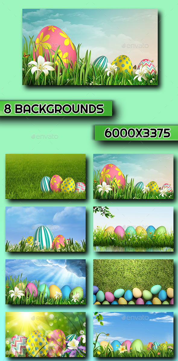GraphicRiver 8 Easter Backgrounds 10861299 GraphicRiver 8 Easter Backgrounds 10861299