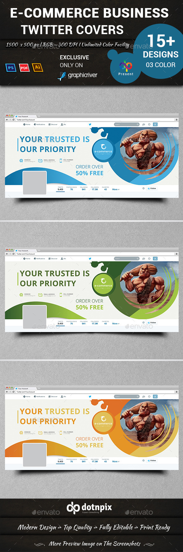 GraphicRiver E-Commerce Business Twitter Covers 10863206 GraphicRiver E-Commerce Business Twitter Covers 10863206