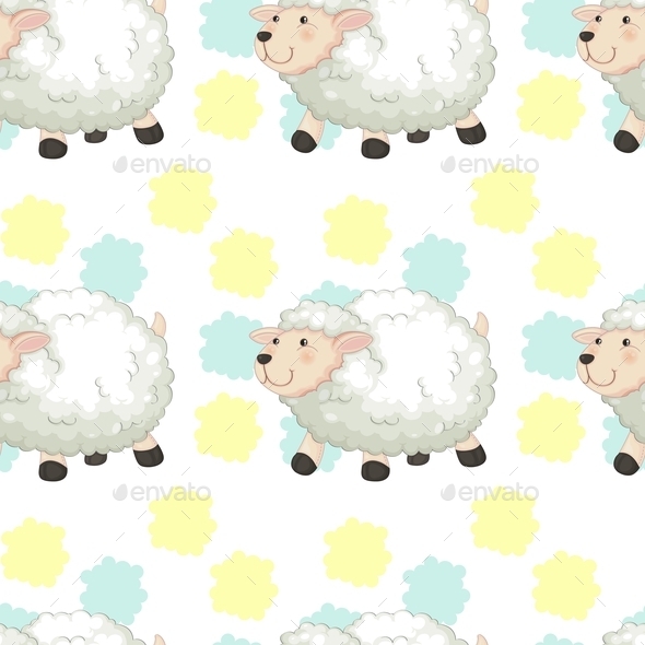 GraphicRiver Sheep Pattern 10863325 GraphicRiver Sheep Pattern 10863325