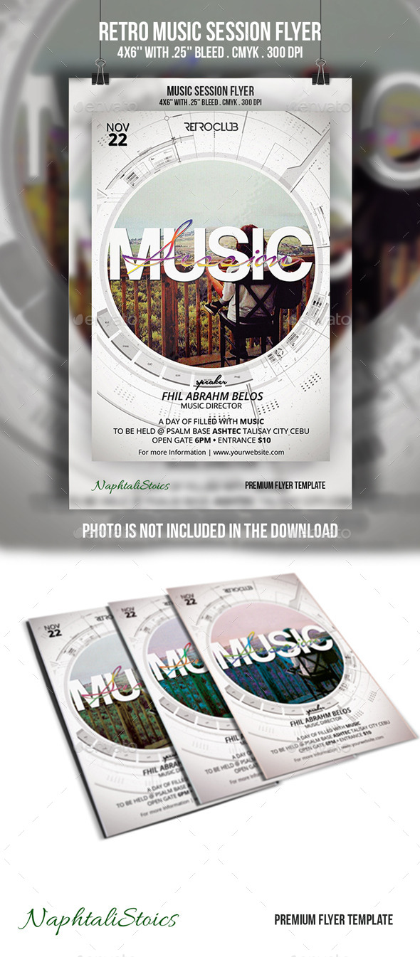 GraphicRiver Retro Music Session Flyer 10863702 GraphicRiver Retro Music Session Flyer 10863702