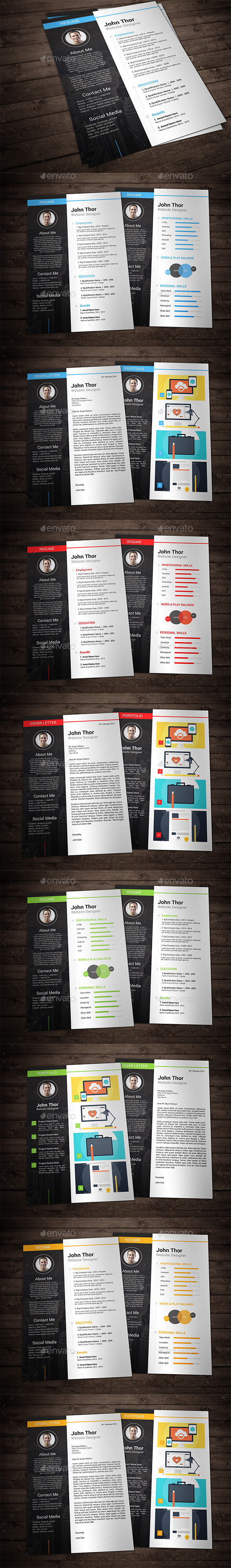 GraphicRiver Creative Resume Vol.2 10864025 GraphicRiver Creative Resume Vol.2 10864025