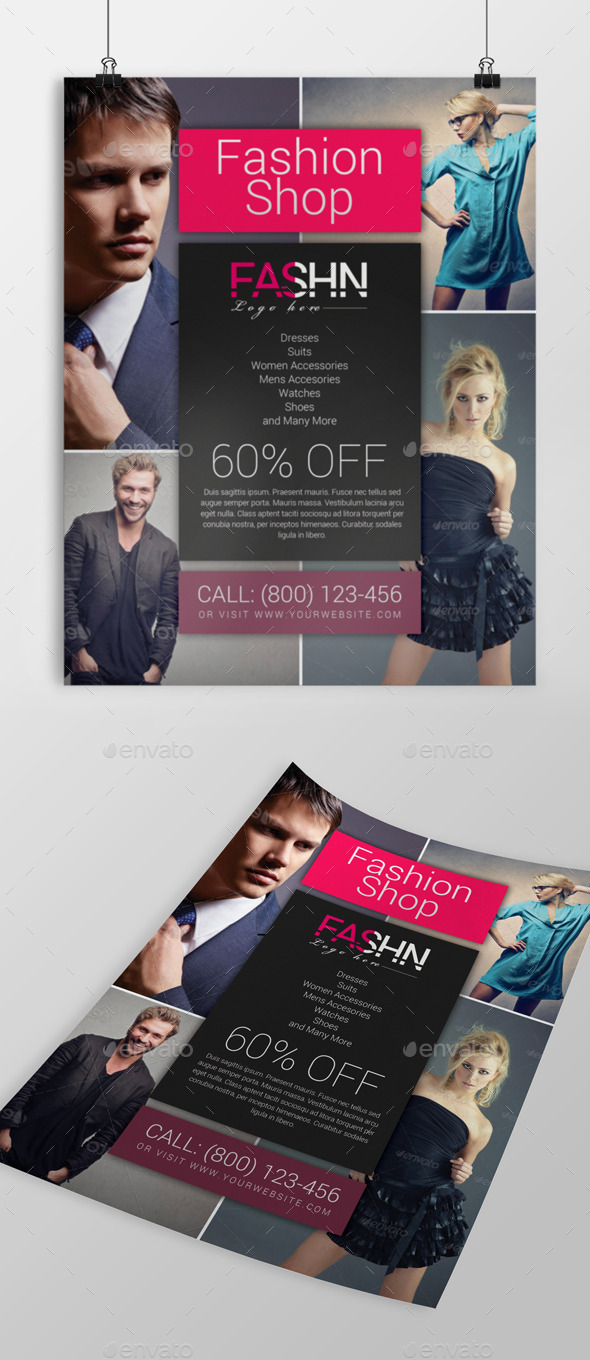 GraphicRiver Fashion Shop Flyer 10864576 GraphicRiver Fashion Shop Flyer 10864576