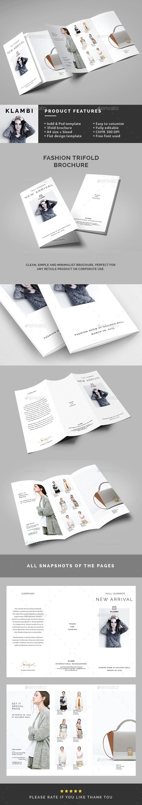 GraphicRiver Fashion Trifold Brochure 10798446 GraphicRiver Fashion Trifold Brochure 10798446