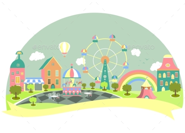 GraphicRiver Amusement Park 10866679 GraphicRiver Amusement Park 10866679