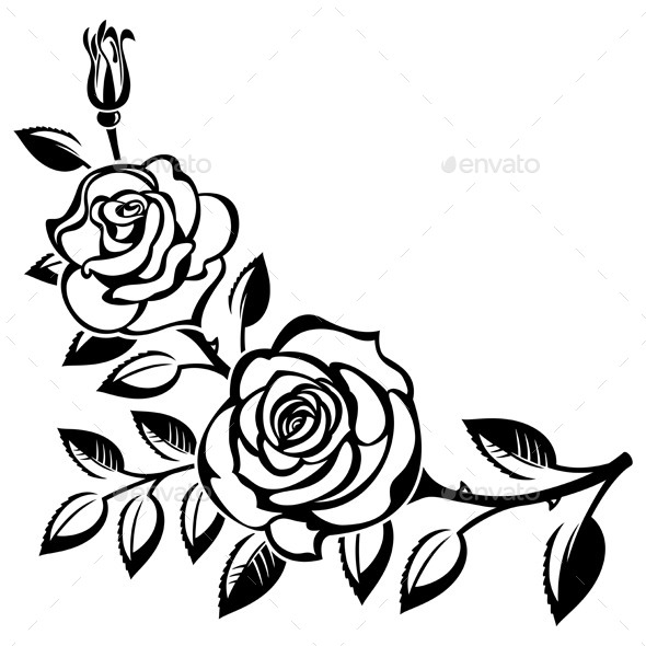 GraphicRiver Branch of Roses 10868200 GraphicRiver Branch of Roses 10868200