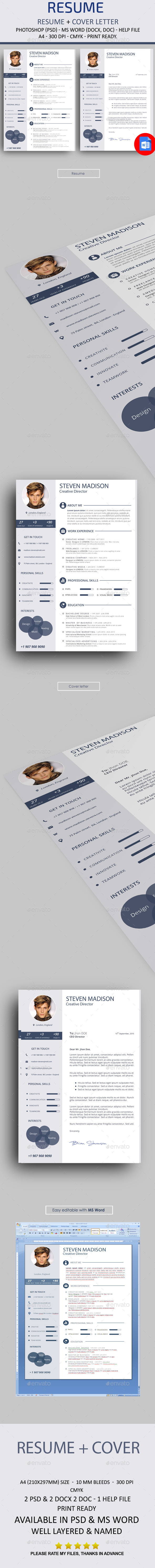 GraphicRiver Resume 10868438 GraphicRiver Resume 10868438