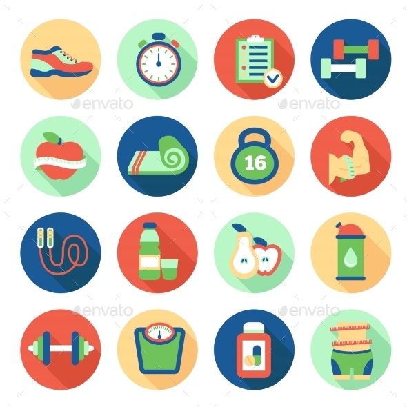 GraphicRiver Fitness Icons 10869132 GraphicRiver Fitness Icons 10869132
