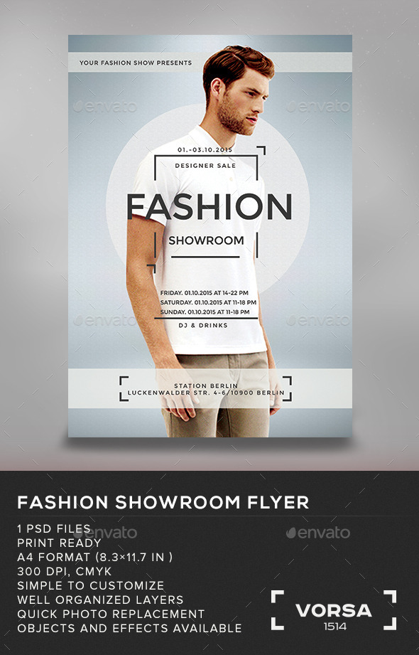 Fashion Showroom Flyer (Clubs & Parties)