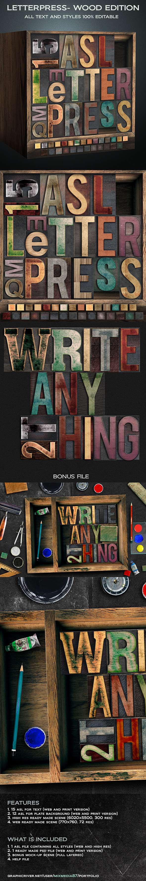 GraphicRiver Letterpress Wood Edition 10869818 GraphicRiver Letterpress Wood Edition 10869818