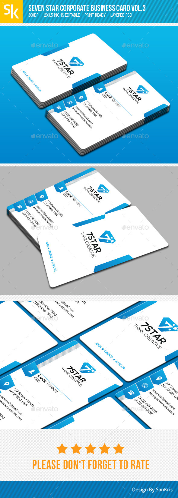 Seven Star Corporate Business Card Vol.3 (Corporate)