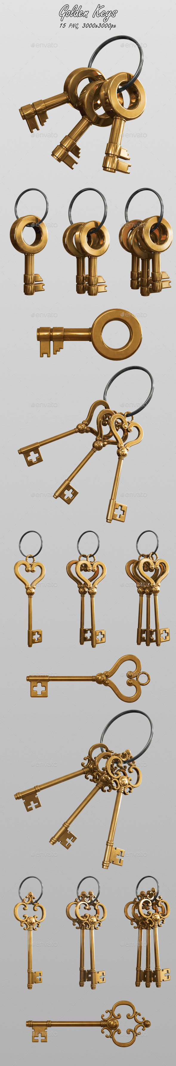GraphicRiver Golden Keys 10870339 GraphicRiver Golden Keys 10870339