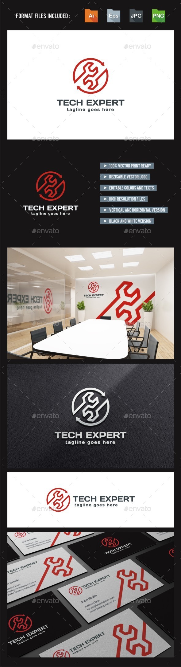 GraphicRiver Tech Expert Service Repair Logo Template 10870370 GraphicRiver Tech Expert Service Repair Logo Template 10870370