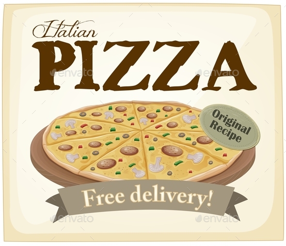 GraphicRiver Pizza Poster 10870505 GraphicRiver Pizza Poster 10870505