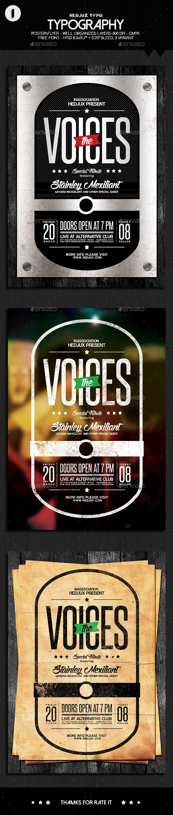 GraphicRiver Typography Voices Flyer 10870697 GraphicRiver Typography Voices Flyer 10870697