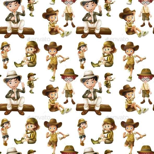 GraphicRiver Seamless Children 10870845 GraphicRiver Seamless Children 10870845