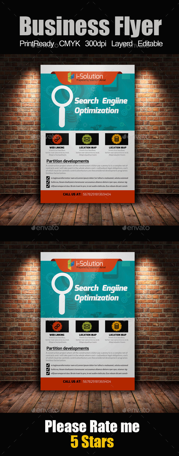 GraphicRiver SEO Flyer Template 10871129 GraphicRiver SEO Flyer Template 10871129